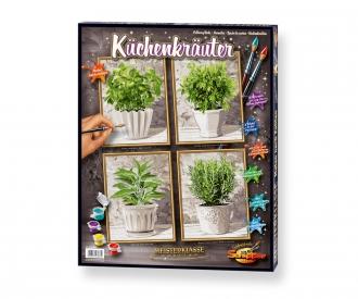 Culinary Herbs - painting by numbers