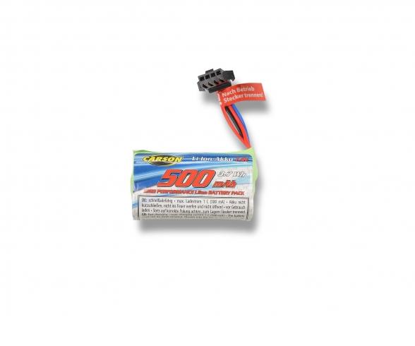 7,4V/500mAh Li-Ion Akku 500404304-06 JST