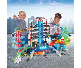 Super City Garage + 6 Vehicles, 128 x 78 x 73 cm
