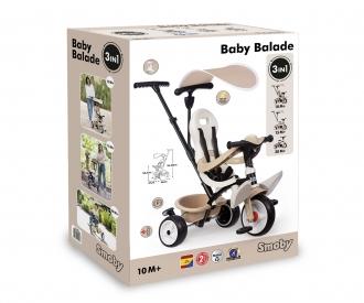 Smoby Dreirad Baby Balade Beige