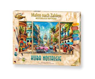 Cuba Nostalgia Triptych - Painting by Numbers