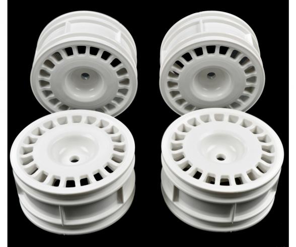 1:10 Rally Dish Wheel, wheel set, white 26mm