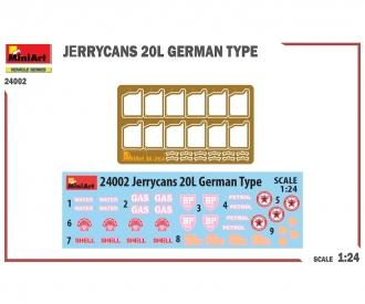 1:24 Jerrycans 20L German Type