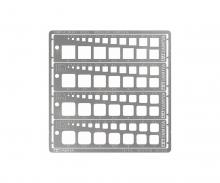 Modeling Template Square 1-10, stencil set