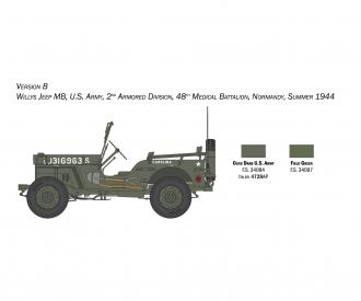 Italeri Willys Jeep MB 80th Anniversary 1:24