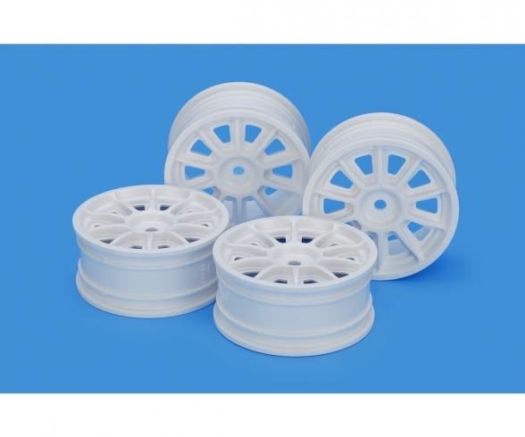 24mm TH 10-Spk Wheel White Offset 0