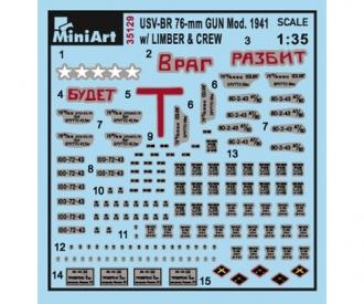 1:35 USV-BR 76mm Gun 1941 w/Limber (5)