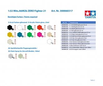1:32 Mits.A6M2b ZERO Fighter 21, aircraft model kit