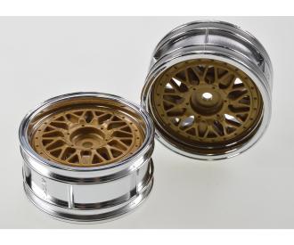 Porsche 934 Wheels chr./gold 26mm(2)