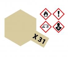 X-31 Titanium Gold Gloss, acrylic paint, 10 ml