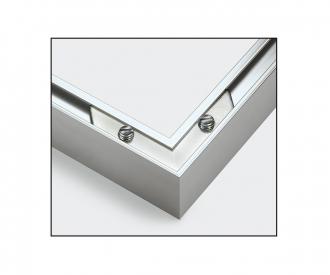 Aluminium frame Triptych 50 x 80 cm – mat silver