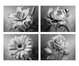Flower Diversity Quattro - Painting by Numbers