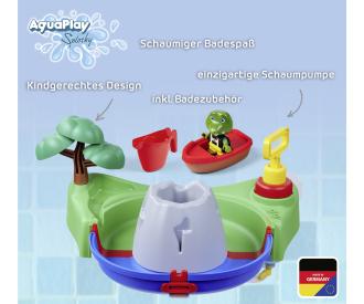Sploshy Vulcano bathtoy with boat and figure
