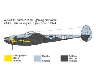 Italeri US P-38J Lightning Model Kit 1:72