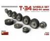 1:35 Laufrollen-Set T-34 Serie 1943-44