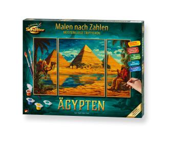 Egypt Triptych - Painting by Numbers