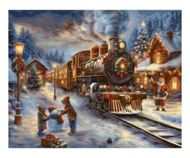 Christmas Express 40 x 50 cm - Painting by Numbers