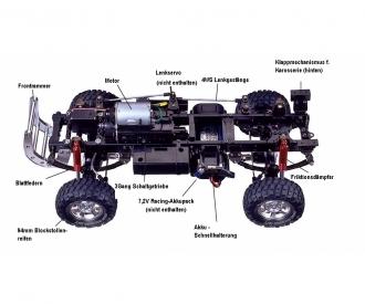 1:10 Ford F-350 HighLift 4x4, RC assembly kit