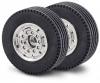 1:14 Truck Front Wheel, model accessory, chrome