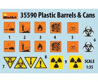 1:35 Plastic Barrels & Cans (12+12)