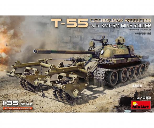 1:35 T-55 CZ Prod. M. KMT-5M Rouleau de mines