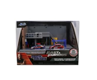 Fast & Furious Nano Han's Garage Diorama