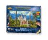 Neuschwanstein Castle Triptych - Painting by Numbers