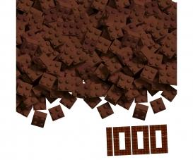 Blox - 1000 briques de 4 pièces marron - compatibles avec les briques de jeu connues