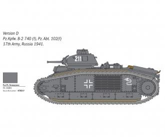 Italeri Char B1 Bis 1:56 Tank Model Kit