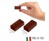 Blox 100 briques marron 8 plots en boîte