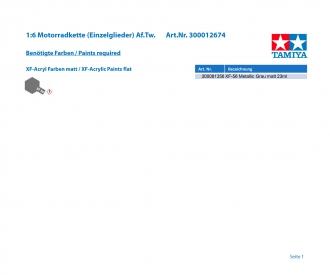 1:6 Link-Type Motorcycle Chain, assembly kit