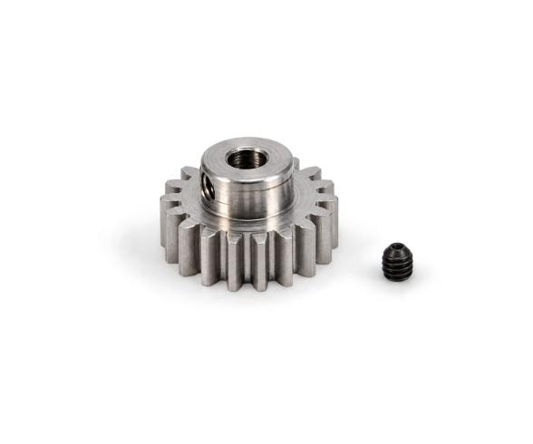 Moteur 18 dents M 0,8 acier trempé.