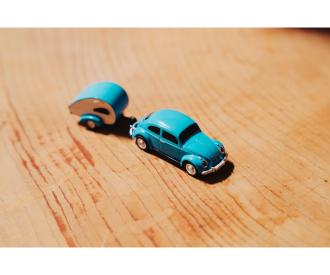 1:87 VW Beetle w. trailer 2.4G 100% RTR