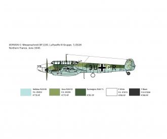 Italeri Bf 110 C-3/C-4 Zerstorer Model Kit 1:72
