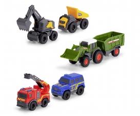 Micro City Team Vehicle Set With 5 Licensed Cars