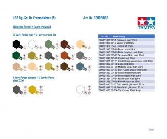 1:35 Fig-Set Ger. Front-Line Soldiers, assembly kit