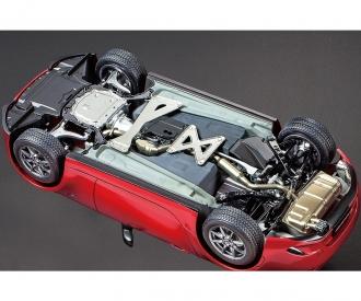 1:24 Mazda MX-5, scale model kit, open-top body