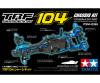 1:10 TRF104 Chassis Kit, RC assembly kit, 2WD