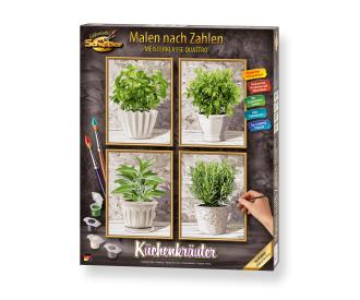 Culinary Herbs Quattro - Painting by Numbers
