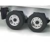 1:14 Wheel Wide Trailer Wheels, Chrome Rims
