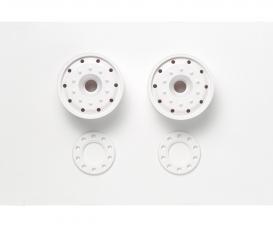 1:14 BB Wheels, wheel set, 30 mm white ABS