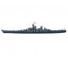 1:700 US Missouri Battleship, waterline model kit