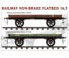 1:35 Railway Non-brake Flatbed 16,5 t