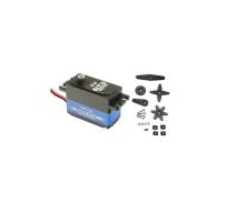Servo CS-40DS-BL - RC standard size JR, brushless motor, 30kg actuating torque, metal gearbox, waterproof, ball bearing, 0.09sec actuating time, black-blue