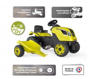 Tracteur Farmer XL Jaune + Remorque