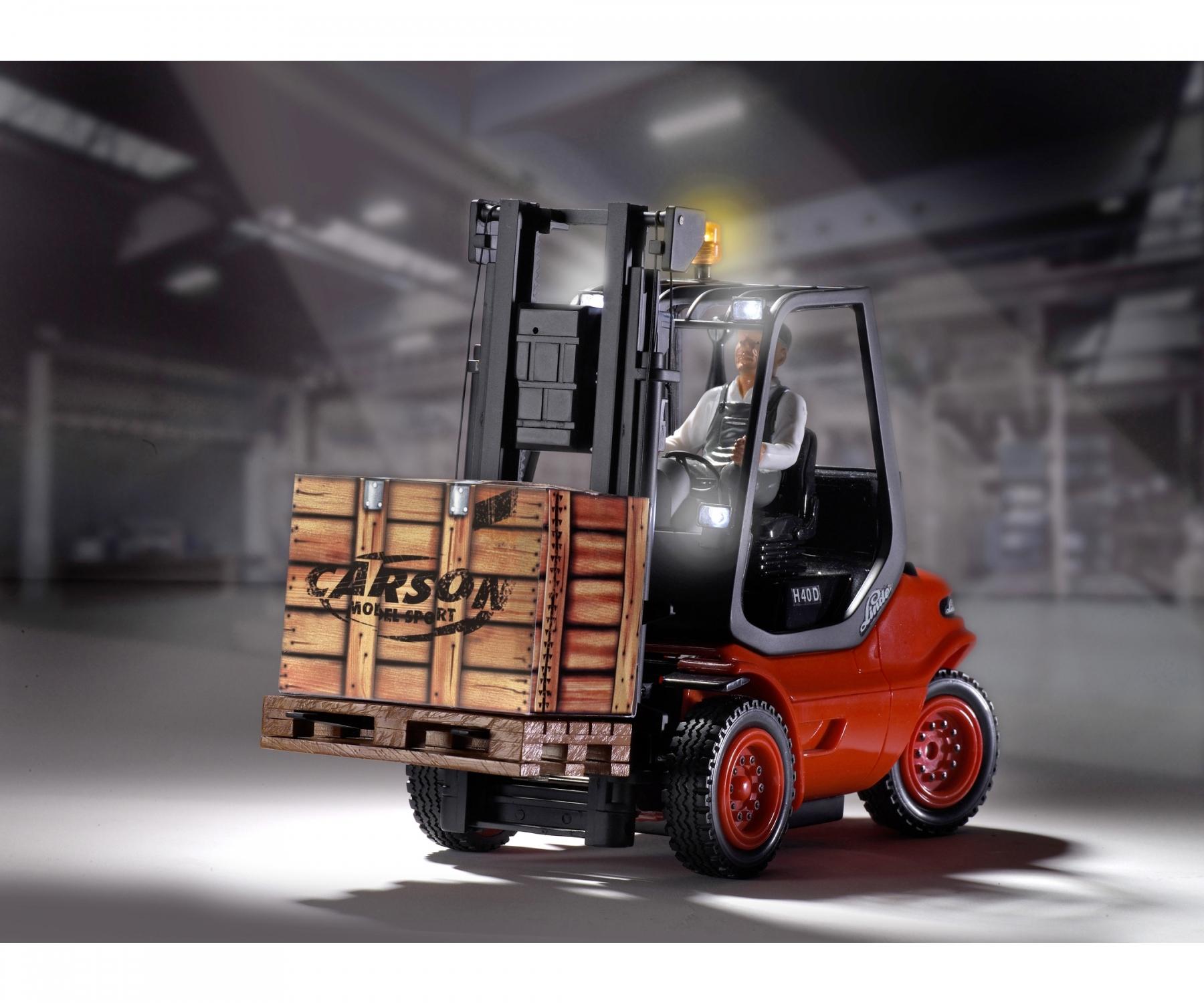 Buy 1:14 Linde Forklift 2.4G 100% RTR online | Carson