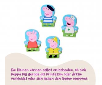 Peppa Pig Puzzle Habillage en Bois 14 Pièces