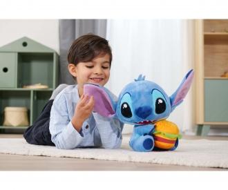 Disney Stitch w. Burger, 25cm