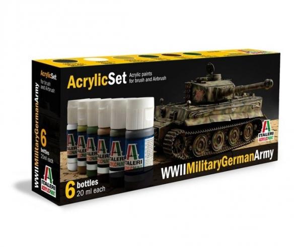 Italeri Acrylic Paint Set Military German Army