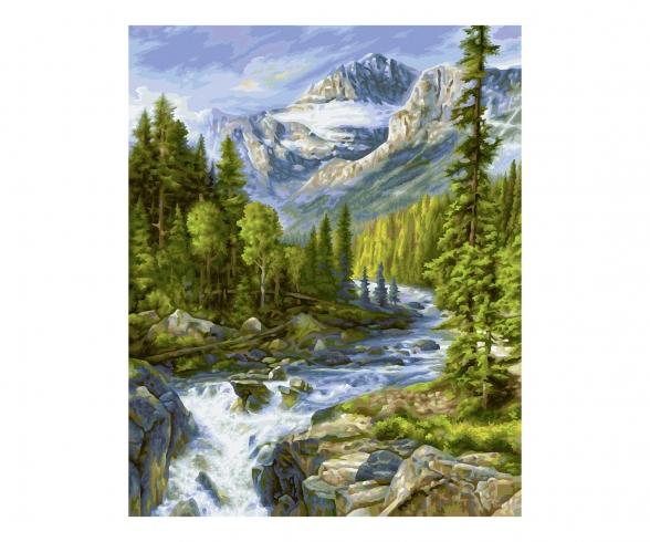 Rocky Mountains 40 x 50 cm - Painting by Numbers